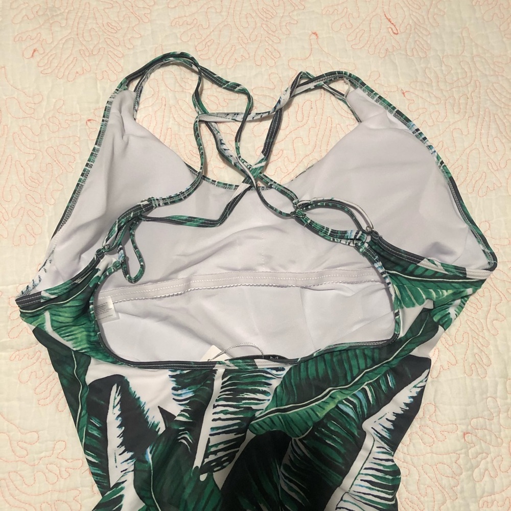 Palm Print Bathing Suit - Picture 5 of 6